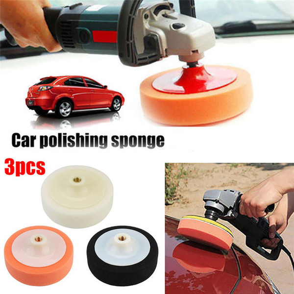 New Car Maintenance Sponge Tool 3Pcs Car Polishing Sponge Waxing Buffing Pads Compound Auto Polisher Cars Polishing Tool 30