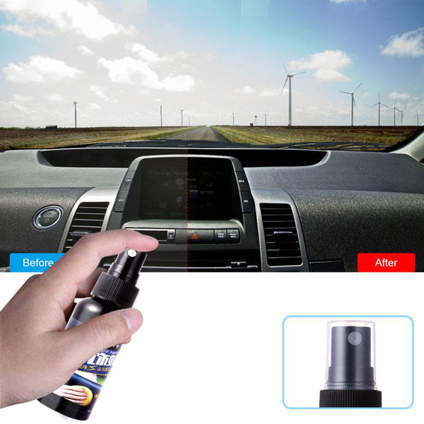 50ml Car Care Polish Hydrophobic Coating Car Interior Leather Seats Glass Plastic Maintenance Clean Detergent Refurbisher