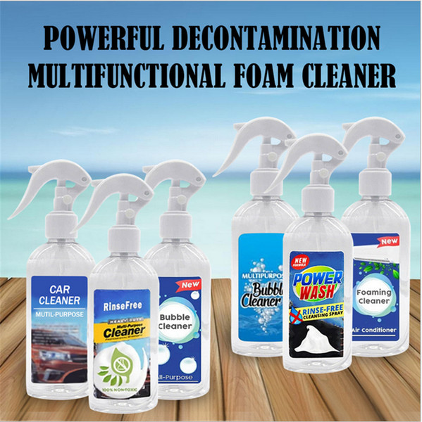 Foam Cleaner Rinse Free Spray Grease Stains Remover All-Purpose Household Bubble For Car Home