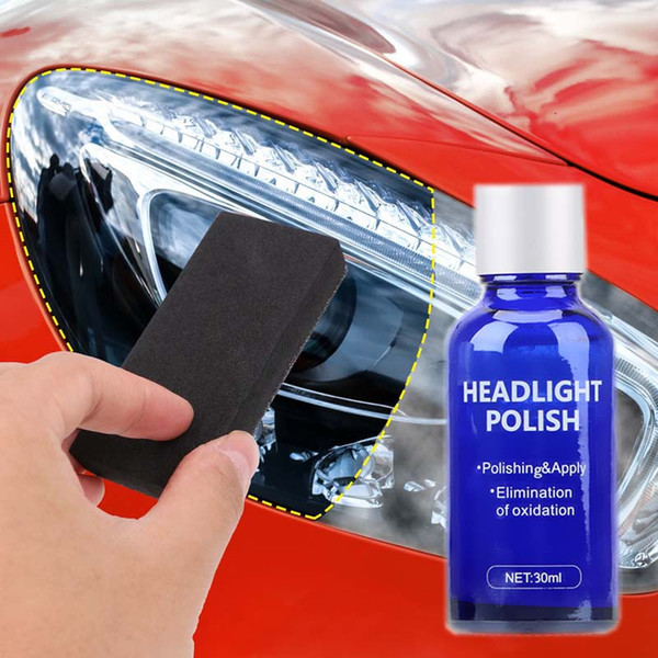 30ML Car Headlight Repair Tool Auto Restoration Kit Oxidation Rearview Glass Liquid Polish Headlamp Polishing Anti-scratch Coat Plating