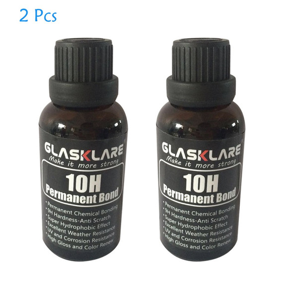 2Pcs 10H Hardness Car Liquid Ceramic Coat Hydrophobic Glass Paint Maintenance Liquid Ceramic Coat Agent Car Polish #BL35