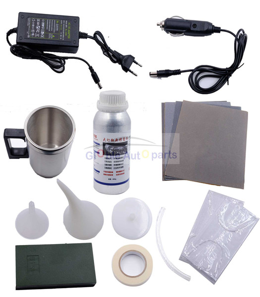 Car Headlight Polish Vehicle 800g Car Headlight Non-Scratch Glass Refurbishmen Polishing Hydrophobic Coat Scratch Repair Kit