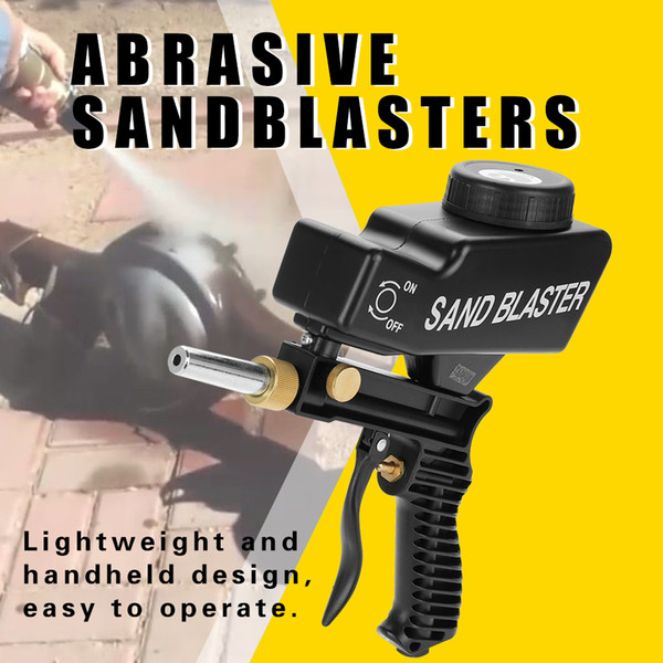Pneumatic Abrasive Sandblasters Sandblasting Gun for Removing Spot Rust Gravity Feed Portable