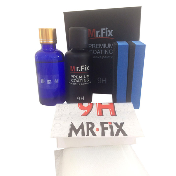 Mr fix 9H Car Oxidation Liquid Ceramic Coat Hydrophobic Glass Coating Spray Set Auto Detailing Glasscoat Car Accessories