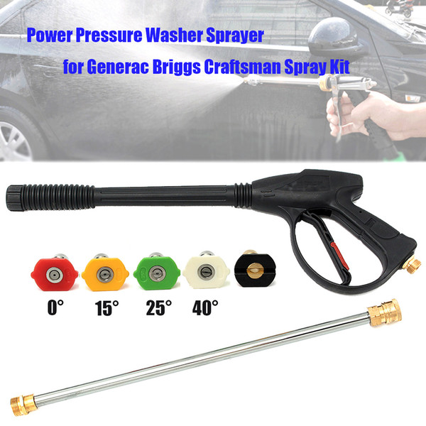 4000PSI High Pressure Car Power Washer Spray Wand/Lance Nozzle Tools Set Car Styling
