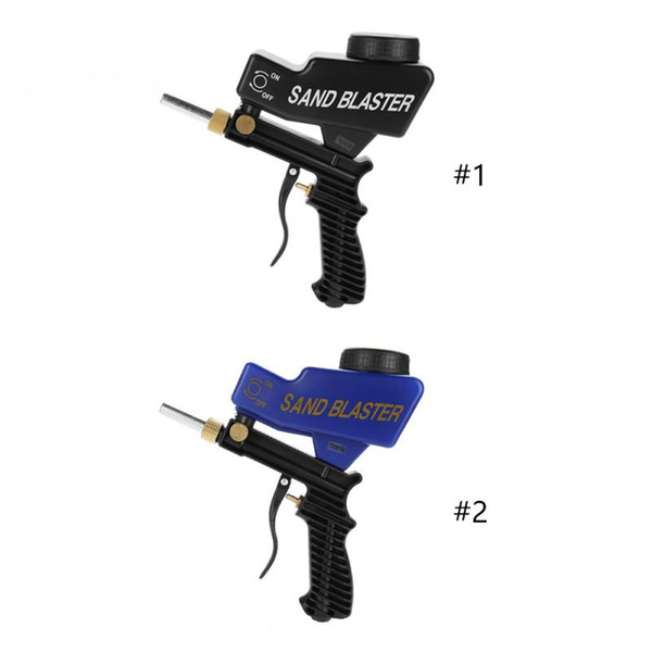 2022New Gravity Feed Portable Sandblasting Gun for remove spot rust Black/Blue Sandblasters Sandblasting Gun