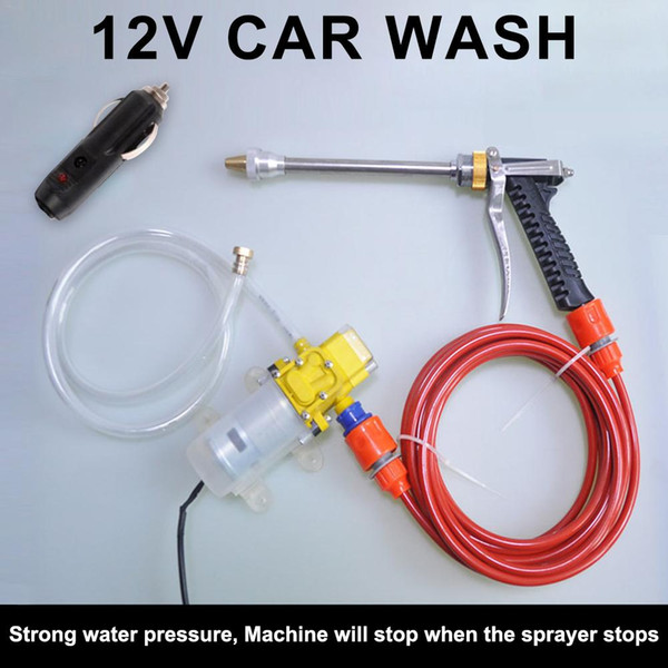 12V 70W Portable High Pressure Car Washer Electric High Voltage 12v Car Portable Pressure Wash Cleaner Sprayer