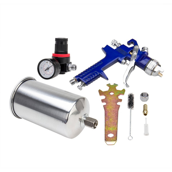 1.4mm Gravity Feed Spray Gun Air Regulator Auto Paint Basecoat Clearcoat