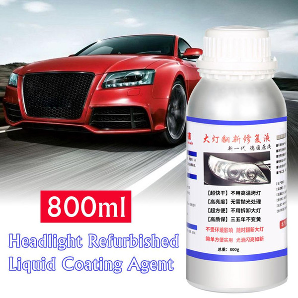 800ml Car Headlight Repair Kit Headlight Refurbished Liquid Coating Agent Automotive Repair Equipment Car Kit