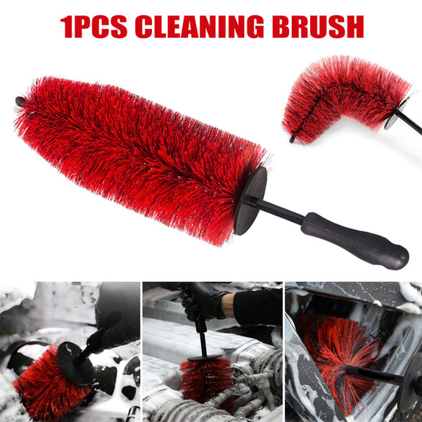 Hot 1pc Car Wheel Rim Detailing Brush Long Soft Bristle Cleaning Brush for Tire Motorcycle J99