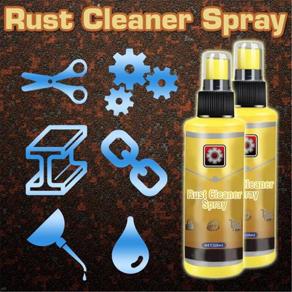 120ML Powerful All-Purpose Rust Cleaner Spray Derusting Spray Car Maintenance Household Cleaning Tools Anti-rust Lubricant