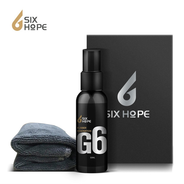 50ML Six Hope Car Refurbished Agent Interior Leather Plastic Care Maintenance+Towels dust-proof Cockpit Care safe non-toxic