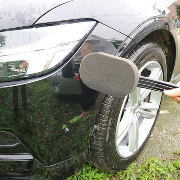 Hot Automobile Tire Wax Brush Sponge Brush With Long Handle Car Accessories Drop Shipping Wholesale