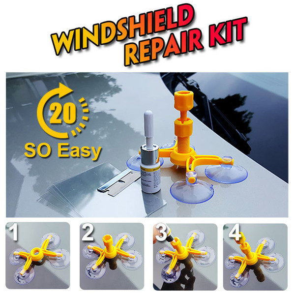 Hot Professional Quality Windshield Repair Kit Glass Corrector Set Crack Repairing for Car Vehicle X66