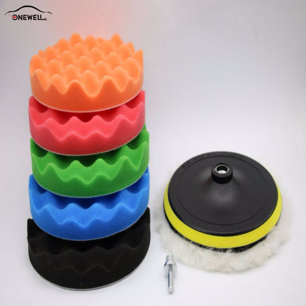 5 Styling 3/4/5inch Car Polishing Wheel Car Beauty Waxing Sponge Wool Cushion Cleaning Polishing Disc Wool