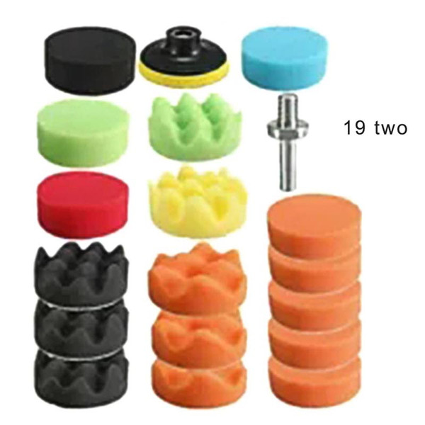 Hot 5/7/8/11/19/22/31pcs Car Foam Dirll Polishing Wheel Pad Kit for Car Polisher Auto Accessories J99