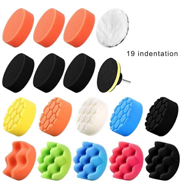Hot 5/7/8/11/19/22/31pcs Car Foam Dirll Polishing Wheel Pad Kit for Car Polisher Auto Accessories X66