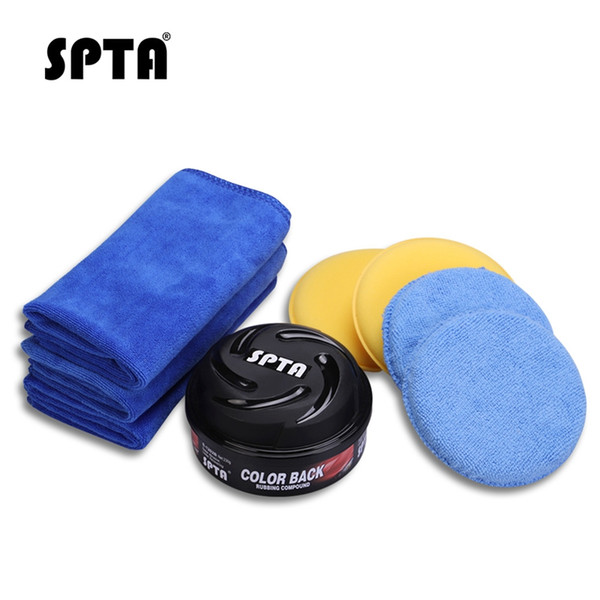 SPTA Color Black Wax Rubbing Compound Car Polish Powerful Abrasive Hard Wax Restore Brightness Paint Scratch Removal Paint Care