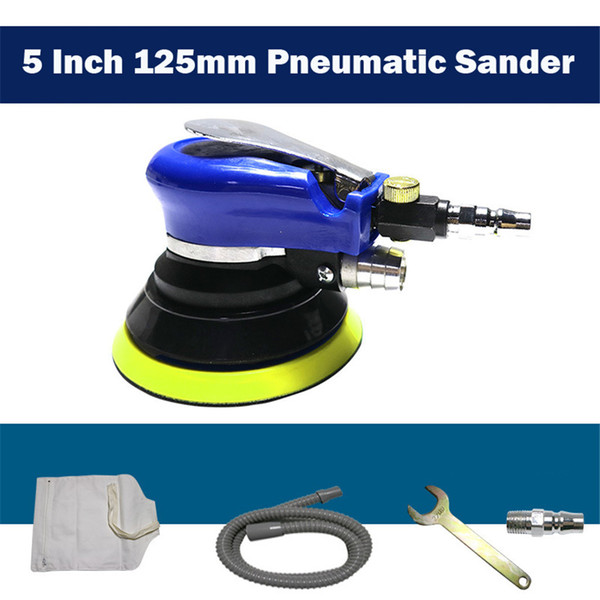 5 Inch 125 10000RPM Dual Action Pneumatic Air Sander Car Paint Care Tool Polishing Machine Electric Woodworking Grinder Polisher