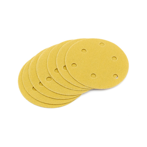 Dry abrasive paper 5 inch 6 Hole non - hole self - adhesive disc flocking pneumatic round