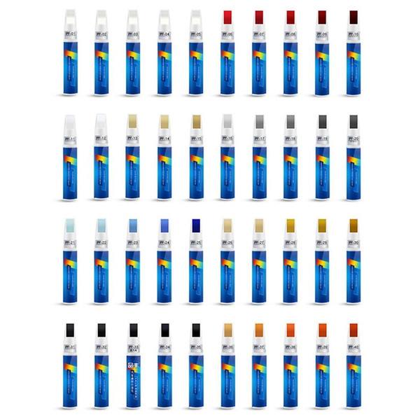 40PCS Car Mending Fill Paint Pen Tool Professional Applicator Waterproof Touch Up Car Paint Repair Coat Painting Scratch