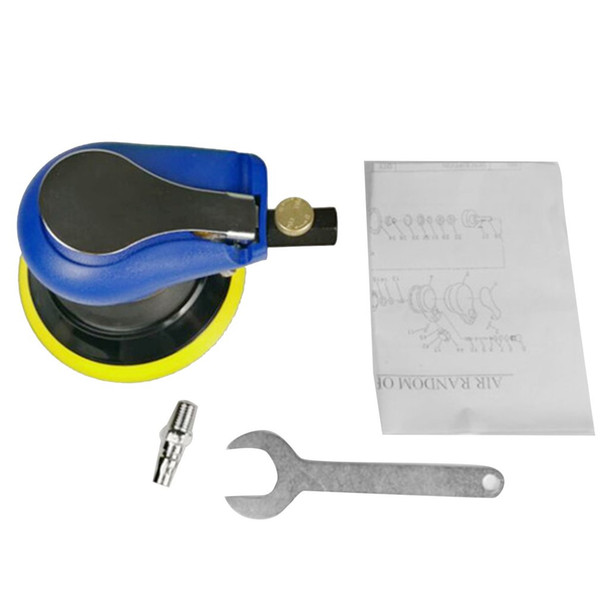 125mm Car Polisher Air Orbital Sander Grinder Pneumat Machine Sponge Universal Waxing Polish Care Clean Tools