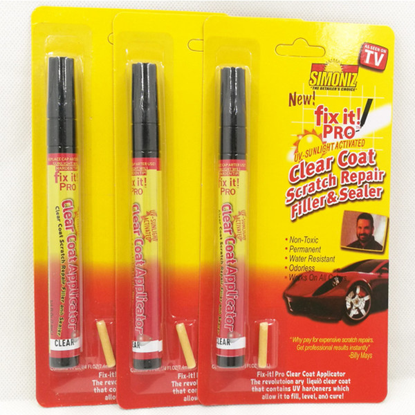 Car Scratch Repair Pen Fix It Pro Clear Coat Portable Car Scratch Repair Remover Paint Pen TV Car Touch Up Pen