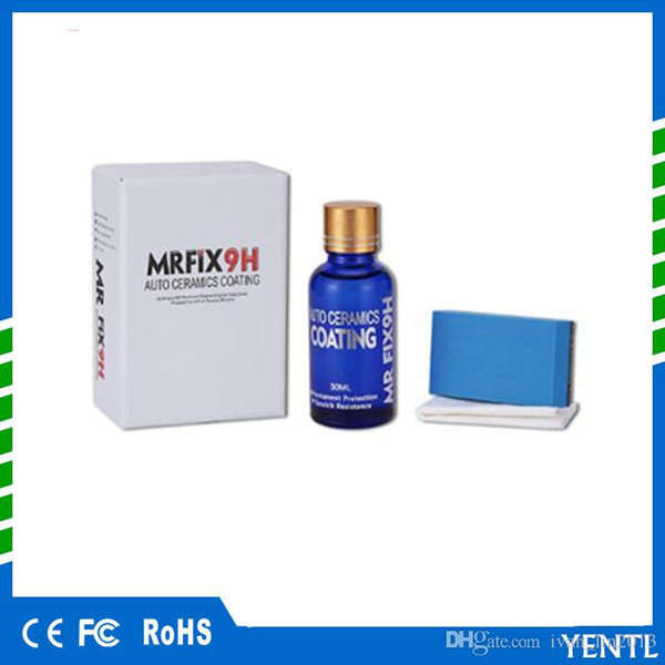 fast free shiping Carcare auto coating Anti-scratch Car Liquid Ceramic Coat Super Hydrophobic Glass Coating Polish Car Coating Sponge Tool
