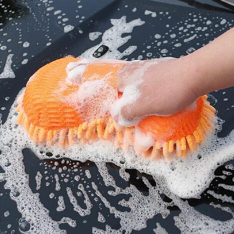 New Arrival 2016 Ultrafine Fiber Chenille Anthozoan Car Wash Gloves Car Washer Supplies Multi-functional Magic Car Brush