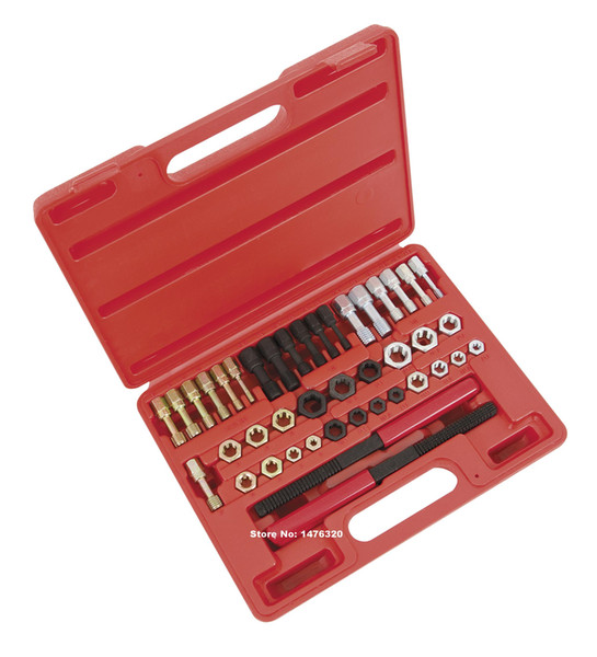 42PCS Automotive Universal Metric MM Damaged Thread Repair Tool Auto Repair Garage Tools AT2113