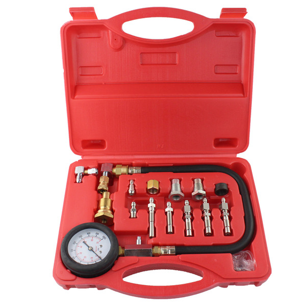 Automotive Tools TU-15A Diesel Engine Compression Tester Kit Engine Pressure Gauge 0~1000psi