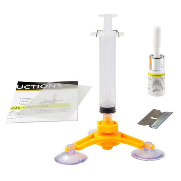 Newest DIY Car Tools Car Glass Repair Tool Auto Glass Windshield Windscreen Instrument Repair Kits DIY Glass Repair Tool Sets