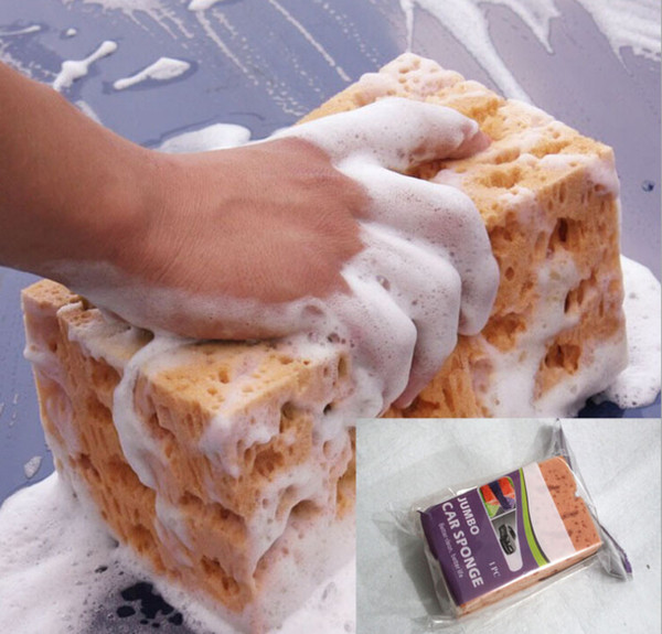 5PCS New Fashion Hot Sale Mini Yellow Car Auto Washing Cleaning Sponge Block free shipping TOP10