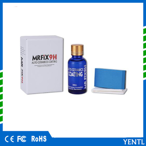 fast free shiping Carcare auto coating Anti-scratch Car Liquid Ceramic Coat Super Hydrophobic Glass Coating Polish Car Coating Sponge Tool