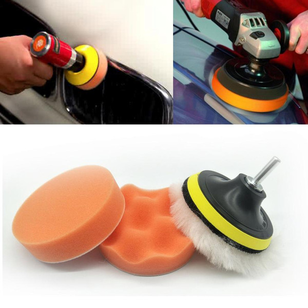 Wholesale Car-Styling Car Accessories Polisher Pad Buffer Gross Polish Polishing Kit Set Drill Adapter Polishing Pad Paint Care