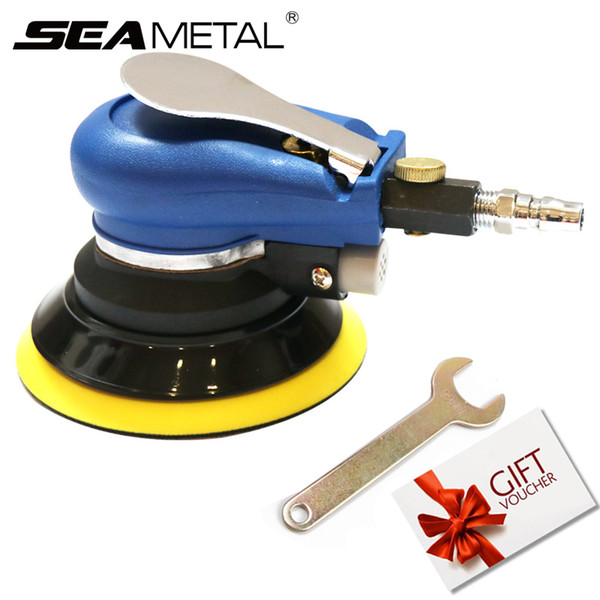 olishing & Grinding Materials Set 5'' Inch Car Polisher Air Orbital Sander 10000RPM Grinder Pneumat Machine Sponge Universal Waxing P...