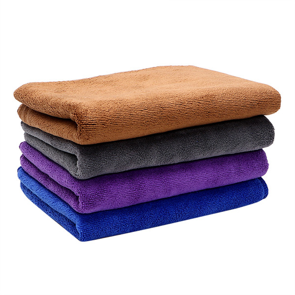 30*70cm Car Wash Towel Cleaning Tool Ultra Soft Microfiber Cloth for Car Wax Polish Car-styling Auto Care Detailing 4 Colors