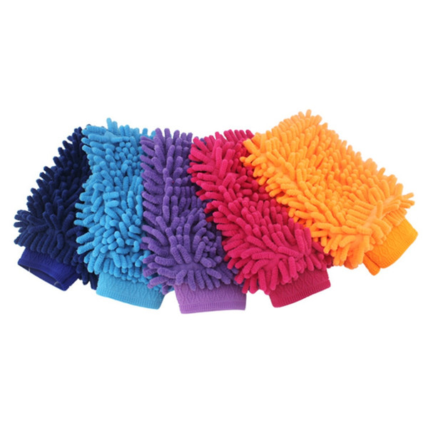 1pcs Super Mitt Microfiber Household Car Wash Washing Cleaning Gloves Car Washer Anti Scratch Wholesale radom color
