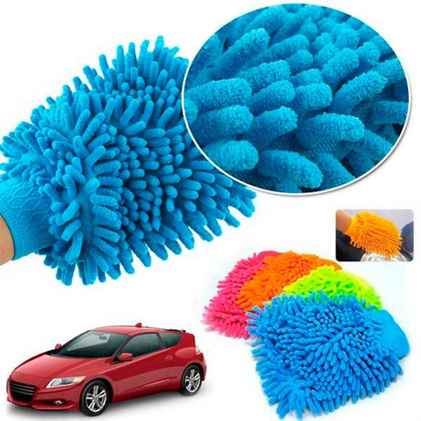 Cleaning gloves Single Side Super Mitt Microfiber Car Wash Gloves Washing Cleaning Anti Scratch Car Washer Household Care Brush