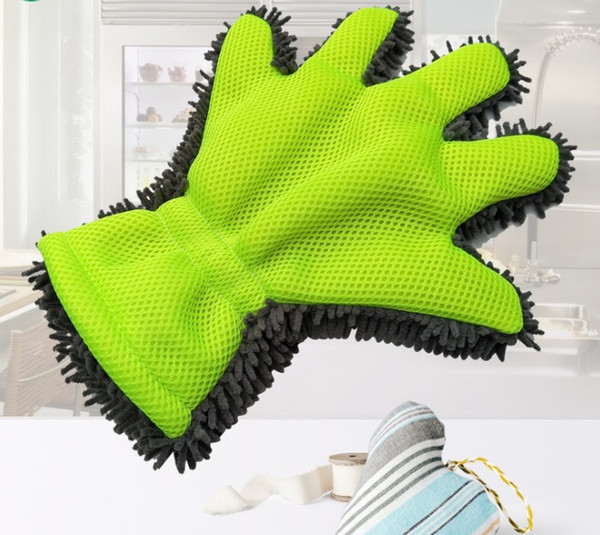 Cleaning Gloves Washing Mitt Premium Microfibre 2 In 1 Car Care and Cleaning for Car and Motorcycle