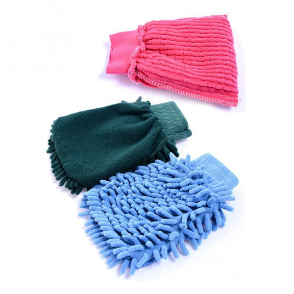 New Car Cleaning Drying Gloves Ultrafine Fiber Chenille Microfiber Window Washing Tool Home Cleaning Car Wash Glove Auto Acces