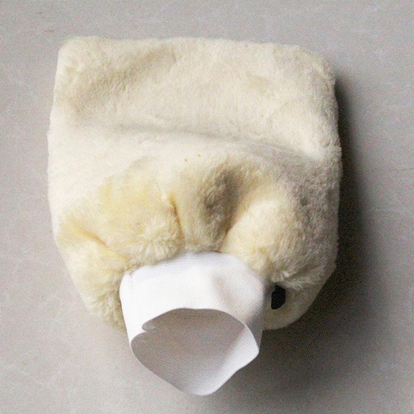 Imitation Wool Polishing Gloves To Dust Stains Oily Bears Double-sided Car Wash Cleaning Waxing Cleaning Gloves