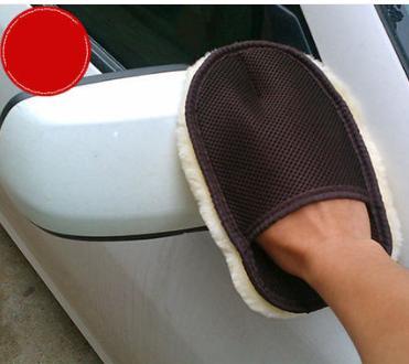 Wash gloves bear paw plush sponge car car waterproof special summer hand wipe set does not hurt paint chenille brush car