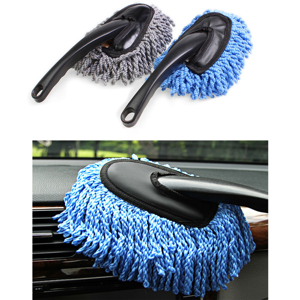 1 Pcs Multi-functional Car Duster Cleaning Dirt Dust Clean Care Brushes Dusting Tool Mop Dust Clean Brush 2 Color Glass Wiper