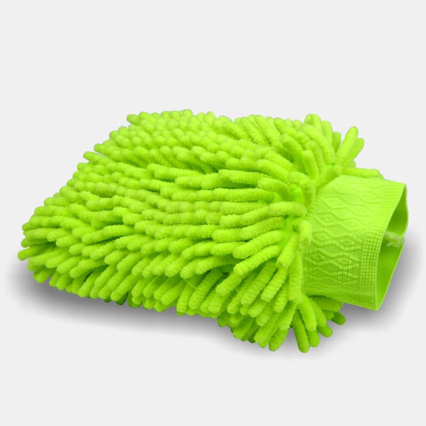 Double sided large chenille coral wash waterproof gloves do not damage paint polyp multifunction gloves