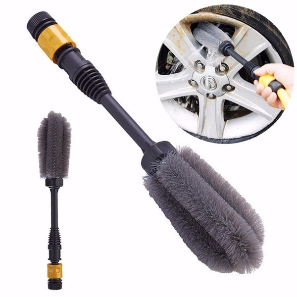 1pc High-pressure Tire Brush Car Clean Tool Rotates by Water Power Auto Car Tires Washing Accessories