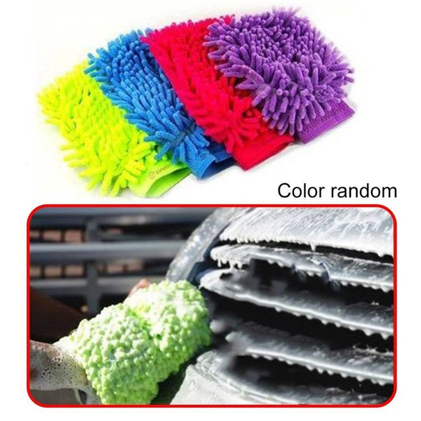 Car Cleaning Glove Microfiber Mitt,Car wash mitt noodle Microfiber Wash Gloves car cleaning Microfiber mitt with free polishing cloth