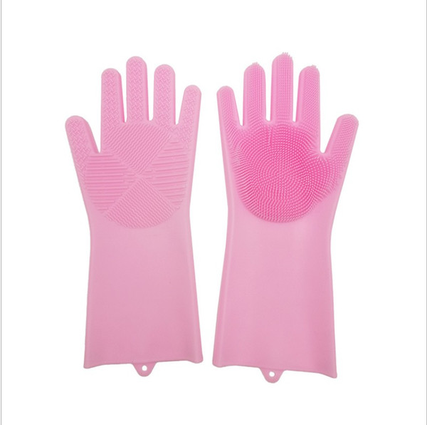 Magic Silicone Car Glove Dish Washing Gloves Kitchen Accessories Dishwashing Glove Household Tools for Cleaning Pet Brush