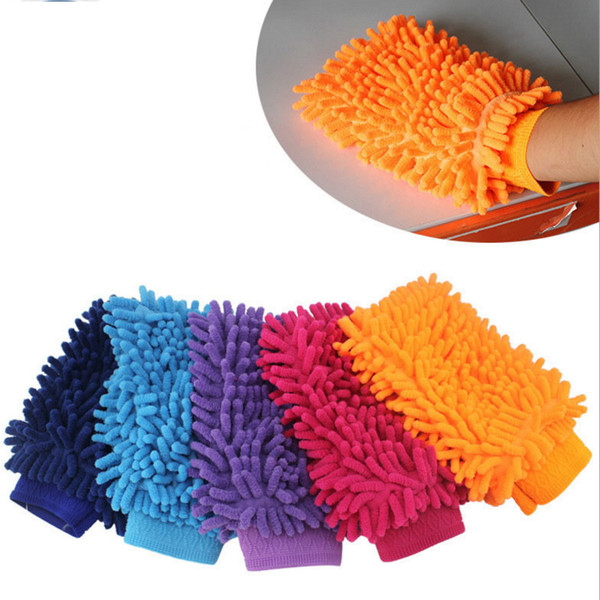 car Kitchen Washing Gloves Car Hand Soft Towel Sponge Towel Cloth home Cleaning Gloves auto clean tools soft towels FFA1398