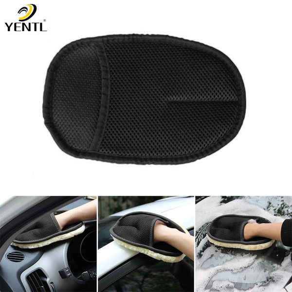 YENTL free shipping Useful Car Auto Cleaning Glove Towels Car Motorcycle Artificial Wool Soft Washer Brush Cleaning cloth Towel Wash Glove